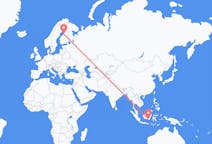 Flyreiser fra Banjarmasin, Indonesia til Uleåborg, Finland