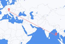 Flights from Port Blair, India to Innsbruck, Austria