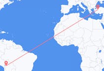 Flyreiser fra La Paz, til Eskişehir
