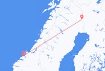Fly fra Pajala til Kristiansund