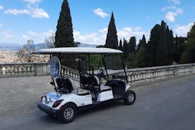 1-timers golfbil privat tur gjennom sentrum av Firenze