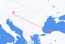 Vluchten van Graz, Oostenrijk naar Zonguldak, Turkije