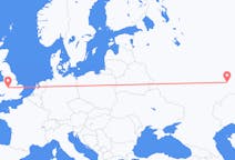 Flyg från Samara, Ryssland till Birmingham, England