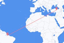 Flyreiser fra Belém, Brasil til Sivas, Tyrkia