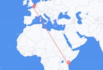 Flights from Pemba Island, Tanzania to Paris, France