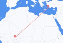 Flyrejser fra Ouagadougou, Burkina Faso til Rhodes, Grækenland