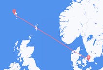 Vols de Malmö, Suède pour Sørvágur, îles Féroé