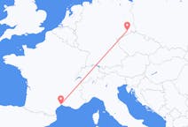 Vluchten van Montpellier, Frankrijk naar Dresden, Duitsland