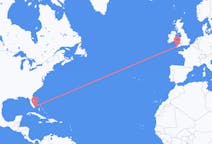 Flights from Miami, the United States to Newquay, England
