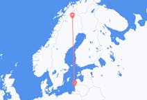Vols de Palanga, Lituanie pour Kiruna, Suède