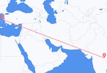 Vluchten van Nagpur, India naar Chios, Griekenland
