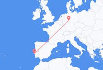 ドイツのカッセルからから、ポルトガルのリスボンまでのフライト