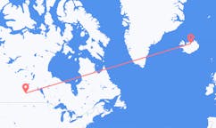 Voli from Saskatoon, Canada to Akureyri, Islanda