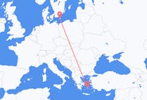 Fly fra Bornholm til Naxos