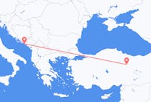 出发地 克罗地亚杜布罗夫尼克目的地 土耳其錫瓦斯的航班