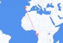Vluchten van Cabinda naar Lissabon