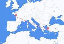 Lennot La Rochellesta, Ranska Samokseen, Kreikka