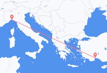 Vols de Gênes pour Antalya