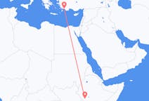出发地 埃塞俄比亚出发地 金卡目的地 土耳其达拉曼的航班