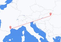 Voos de Debrecen, Hungria para Béziers, França