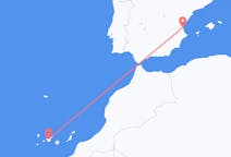 Flights from Valencia, Spain to Tenerife, Spain