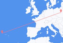 Flights from Flores Island, Portugal to Warsaw, Poland