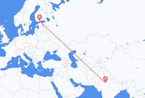 Flyg från Jaipur, Indien till Helsingfors, Finland