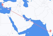 Flyrejser fra Bangalore, Indien til Samos, Grækenland