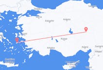 Flyrejser fra Kayseri, Tyrkiet til Ikaria, Grækenland