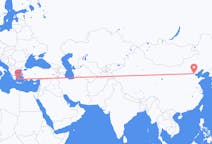 Flyreiser fra Tianjin, Kina til Plaka, Hellas