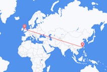 Flyrejser fra Xiamen, Kina til Liverpool, England