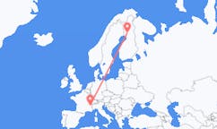 Flyg från Rovaniemi, Finland till Chambery, Frankrike