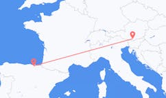 Flyg från Klagenfurt, Österrike till Bilbao, Spanien