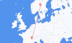 Flights from Chambéry, France to Rörbäcksnäs, Sweden