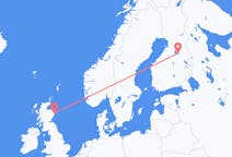 Flüge von der Stadt Kajaani in die Stadt Aberdeen