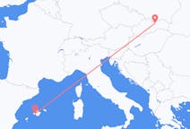 Flights from Palma de Mallorca in Spain to Poprad in Slovakia