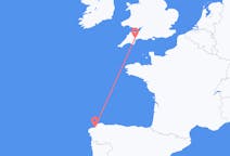 Fly fra A Coruña til Exeter