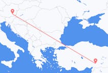 Vluchten van Graz naar Kahramanmaraş