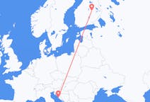 Flyreiser fra Zadar, Kroatia til Kuopio, Finland