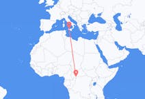 Flyreiser fra Bangui, til Palermo