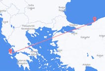 トルコのゾングルダクから、ギリシャのケファリニアまでのフライト