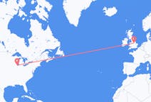 Flights from Chicago, the United States to Nottingham, the United Kingdom