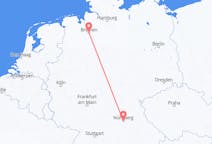 Flyrejser fra Bremen til Nürnberg