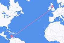 Flyrejser fra Santa Marta, Colombia til Liverpool, England
