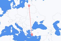 Flights from Rhodes, Greece to Vilnius, Lithuania