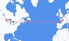 Flyreiser fra Minneapolis, USA til Bergerac, Frankrike