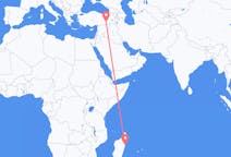 Flyg från Toamasina, Madagaskar till Diyarbakir, Turkiet