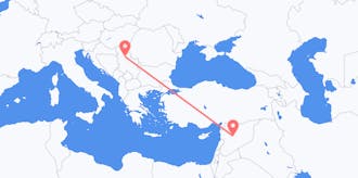 Flights from Syria to Serbia