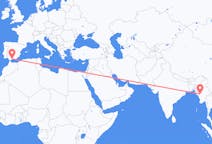 Flyreiser fra Magway, Myanmar (Burma) til Malaga, Spania