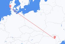 Vluchten van Esbjerg naar Iași